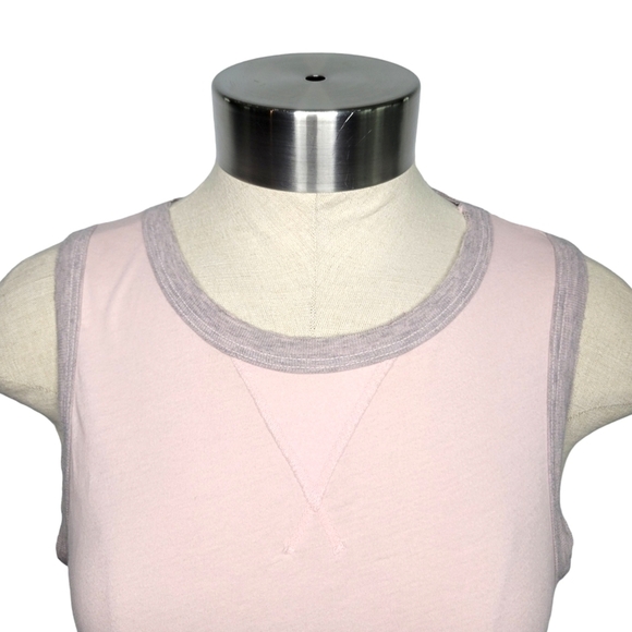 Soulcycle Raw Edge Ringer Tank Top Pink/Gray Womens Size XS Workout Gym Athletic - Picture 3 of 9